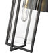 Russell 1 Light 18.75 inch Powder Coated Black Outdoor Wall Sconce